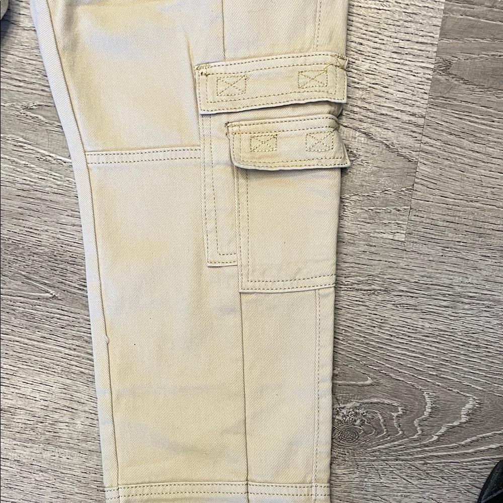 Lioness The Stacey Beige Denim Beige Cargo Jeans Size 4 - Picture 6 of 13